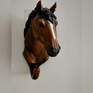 Horse head with hook hanger!